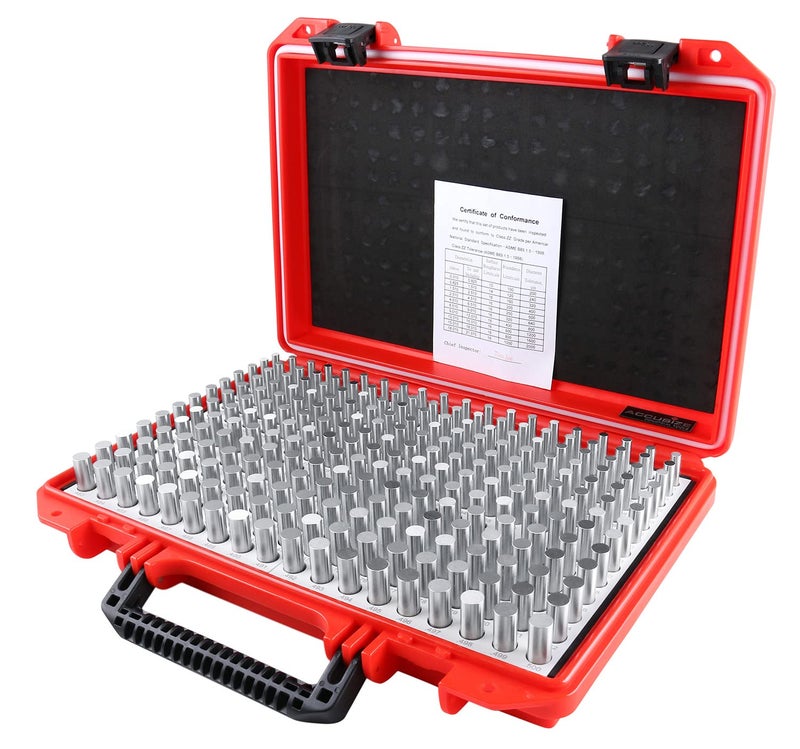 Accusize Industrial Tools 0.011''-0.060'', 50 Pc Steel Plug Pin Gage Set, Plus, Class Zz, P0(+) - Image 3